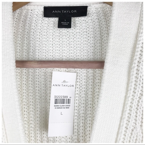 NWT Ann Taylor Purple Ombré Cardigan Size Large - Picture 7 of 9